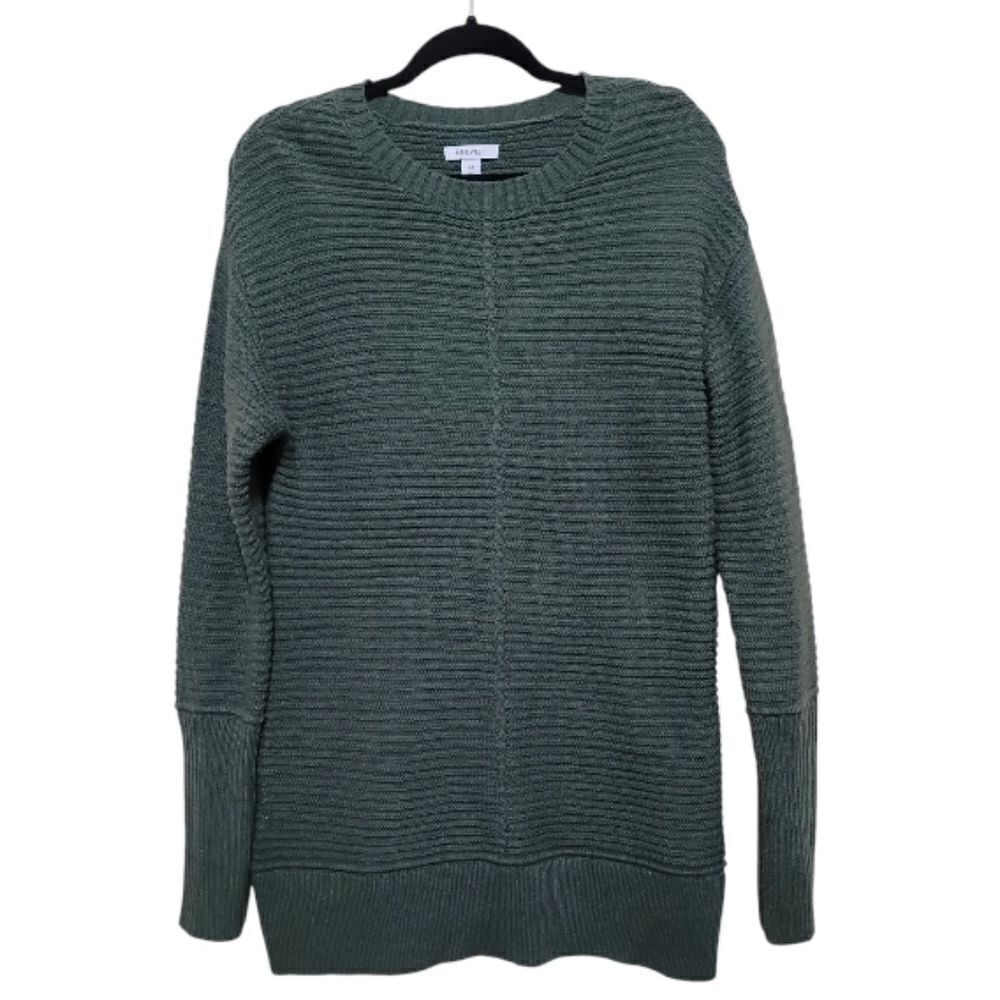 Nine West Women's Green LongSleeve Knitted Sweater Sz Medium